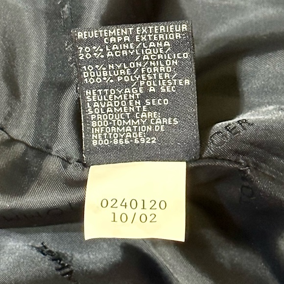 Rare Vtg Tommy Hilfiger Navy Wool Peacoat (2-In-1) Wear Together or Separate - M - Picture 16 of 16